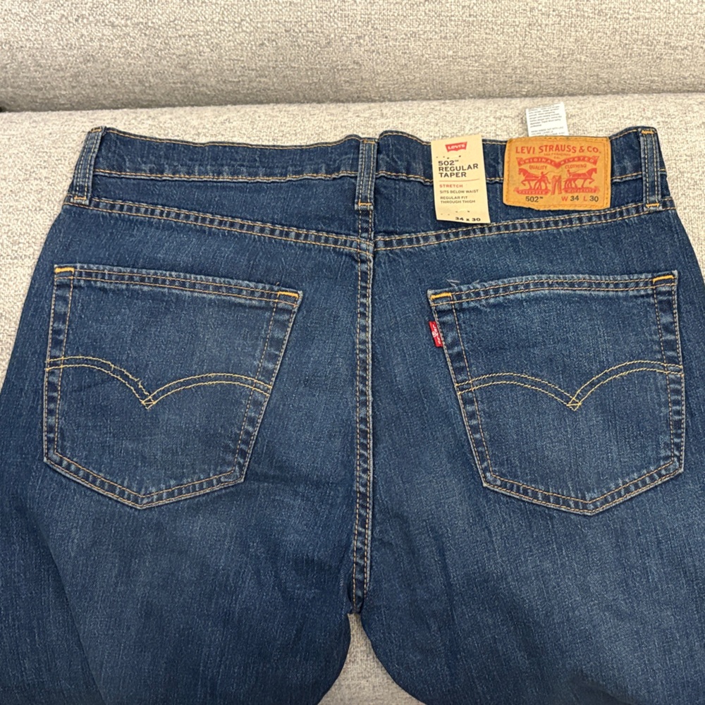 Levi's Relaxed Fit Dark Blue Jeans 34x30